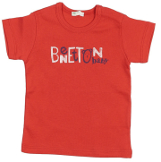 t shirt benetton basic baby kokkino photo