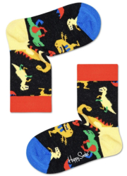 kaltses happy socks kids dinosaur sock kdin01 6500 mayro polyxromo photo