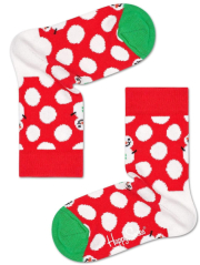 kaltses happy socks kids snowman sock kbds01 4300 kokkino leyko photo