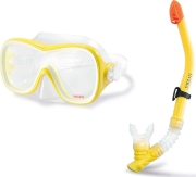 set maska anapneystira intex wave rider swim set photo