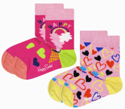 kaltses happy socks 2 pack kids happy love socks khal02 3500 roz foyxia eu 28 31 photo