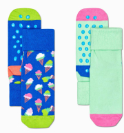 kaltses happy socks 2 pack kids ice cream anti slip kice19 6300 mple prasino mint eu 24 26 photo