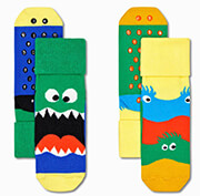 kaltses happy socks 2 pack kids monsters anti slip kmon19 0200 polyxromes eu 24 26 photo