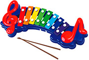 xaroymeno polyxromo xylofono playgo xylophone me 8 pliktra 13383 photo