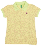 polo t shirt benetton foundation asteria kitrino fluo 100 cm 3 4 eton photo