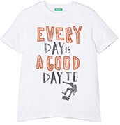 t shirt benetton hello summer leyko 120 cm 6 7 eton photo