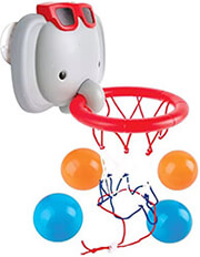 mpasket mpanioy me to elefantaki hape bath time basketball elephant pal photo
