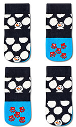 kaltses happy socks kids big dot snowman sock kbds01 6500 aspro mayro eu 24 26 photo