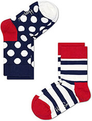kaltses happy socks 2 pack kids stripe socks kstr02 4000 mple kokkino photo