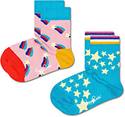 kaltses happy socks 2 pack kids shooting star sock ksst02 6000 roz mple eu 22 24 photo