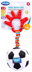 kremasto paixnidi playgro gia karotsi baby sports balls mini soccer ball photo