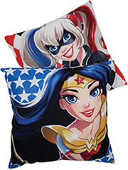 diakosmitiko maxilari das home 5504 super hero girls mple kokkino 40x40cm photo