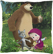 diakosmitiko maxilari das home 5510 masha and the bear prasino 40x40cm photo