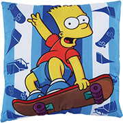 diakosmitiko maxilari das home 5513 the simpsons bart kitrino mple 40x40cm photo