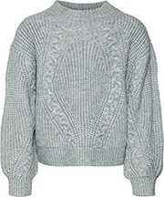 poylober vero moda vmvarna 10315603 gri melanze photo