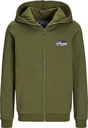 Sweat à Capuche Garçon Jack&Jones Junior Jcomountain Logo - Sweatshirt Confortable
