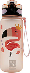 mpoykali ecolife tritan bottle flamingo 500ml photo
