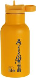 metalliko thermos ecolife kids thermos animals giraffe 350ml photo