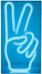 fotistiko neon led mood peace hand mple 23x4x13cm photo