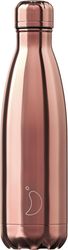 anoxeidoto mpoykali thermos chilly s chrome rose gold 500ml photo