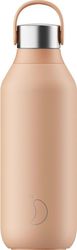 anoxeidoto mpoykali thermos chilly s series 2 peach orange 500ml photo