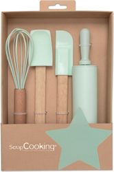 koyti me 4 ergaleia zaxaroplastikis gia paidia scrap cooking photo
