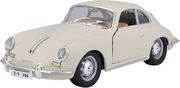 porsche 356b coupe 1961 bburago metalliko antigrafo 1 24 krem