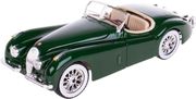 jaguar xk 120 roadster 1951 bburago metalliko antigrafo 1 24 prasino