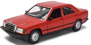 oxima 1987 mercedes benz 190e red bburago metalliko antigrafo 1 24 18 21103 photo