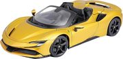 oxhma ferrari sf90 spider gold metalliko antigrafo bburago 1 18 18 16016 photo