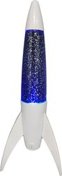 lampa i total xl2942 rocket glitter blue 36cm photo