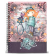 tetradio spiral a4 karactermania forever ninette multicolored paper notebook bicycle 120fylla photo