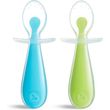 set 2 koytalakia silikonis munchkin 2pk gentle silicone spoons blue green photo