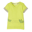 T-SHIRT BENETTON GREEN ROOTS HIM BABY  (68 CM)-(6-9 )