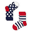 ������� HAPPY SOCKS 2-PACK KIDS STRIPE SOCKS KSTR02-4000 ����/������� (EU:33-35)