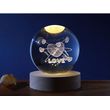 lampa i total xl2720a crystal ball heart medium 8cm photo