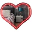 kathreftis neon led mood kardia kokkini 33x28cm photo
