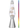 lampa i total xl2936 led lava white silver base 40cm photo