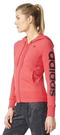 zaketa adidas performance essentials linear hoodie korali mayri extra photo 3