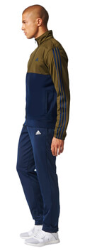 forma adidas performance back 2 basics 3 stripes track suit mple ladi extra photo 4