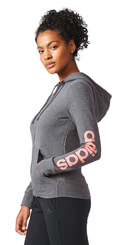 zaketa adidas essentials linear fz hoodie gkri extra photo 3