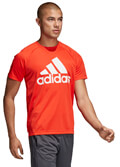 mployza adidas performance d2m logo tee kokkini m extra photo 4