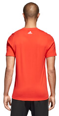 mployza adidas performance essentials tee kokkini s extra photo 4