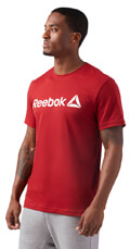 mployza reebok sport logo tee kokkini extra photo 3