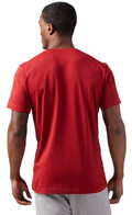 mployza reebok sport logo tee kokkini extra photo 4