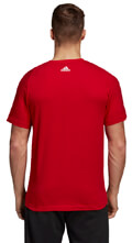 mployza adidas performance essentials linear tee kokkini extra photo 4