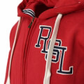 zaketa russell athletic rsl logo zip through hoody kokkini xl extra photo 2