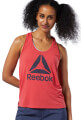 fanelaki reebok sport workout ready supremium logo tank top kokkino extra photo 2