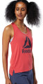 fanelaki reebok sport workout ready supremium logo tank top kokkino extra photo 3