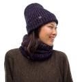 skoyfos buff knitted fleece band hat kim night blue mple skoyro extra photo 2